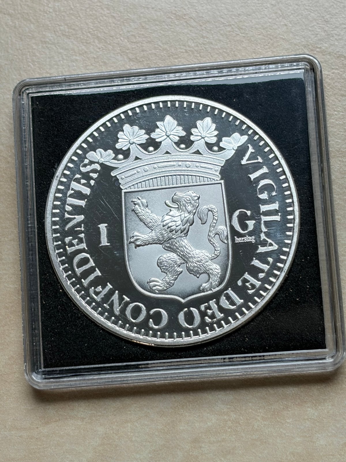 Zilveren schaarse 1 gulden 1680 (herslag), Vóór koninkrijk, Zilver, Losse munt, Overige waardes