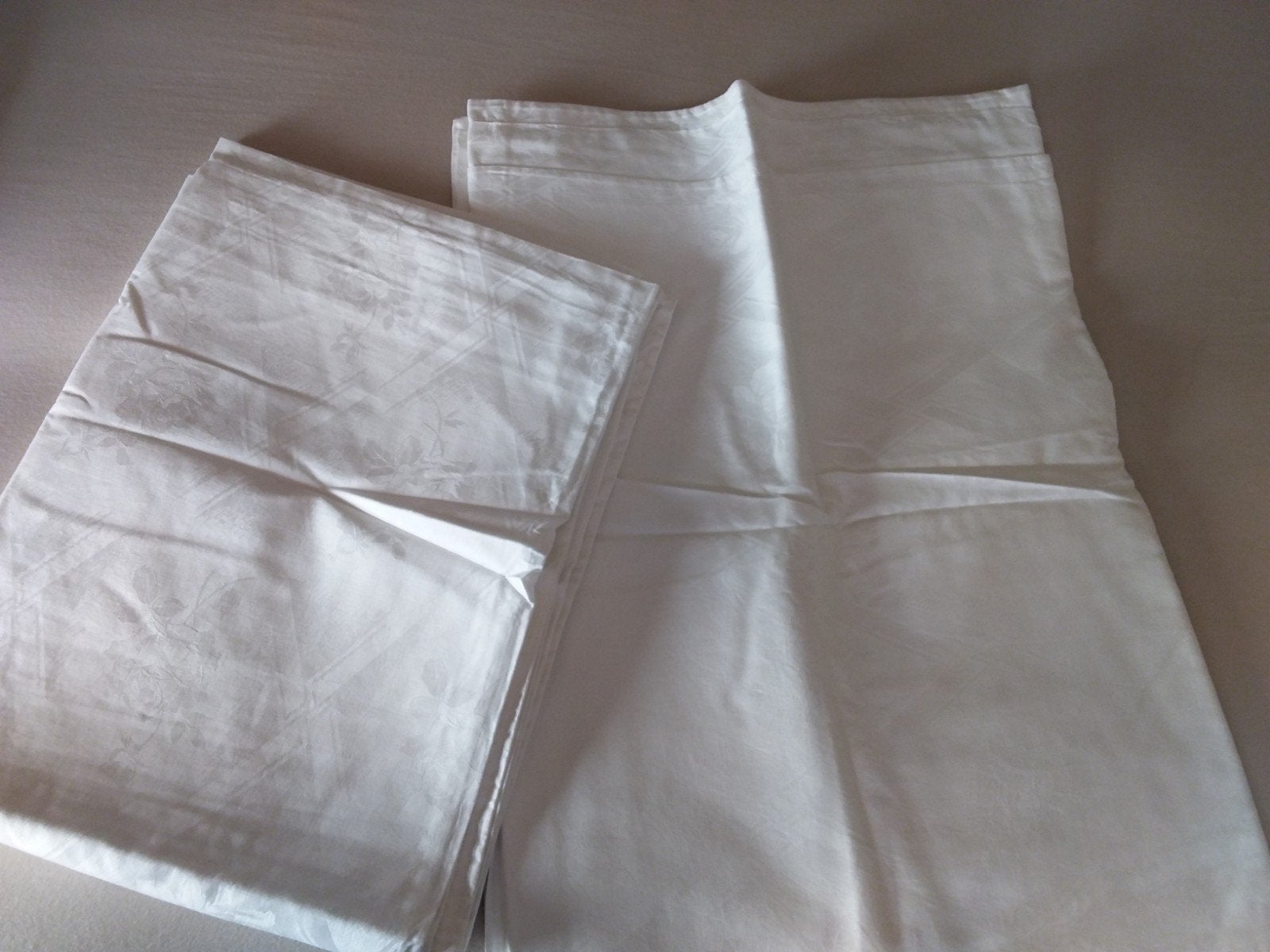 2 x 1 persoons dekbedovertrek, Gebruikt, Eenpersoons, Wit, Dekbedovertrek