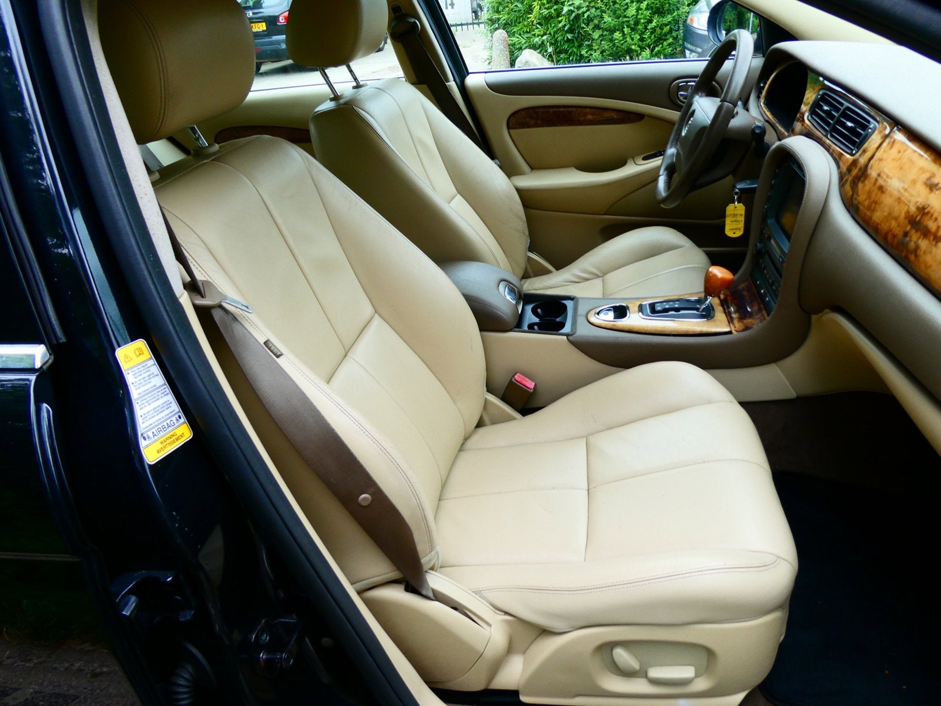 Jaguar S-type 2.5 V6 Automaat 204pk Clima Leder Youngtimer, Auto's, Jaguar, Automaat, Achterwielaandrijving, Gebruikt, Beige