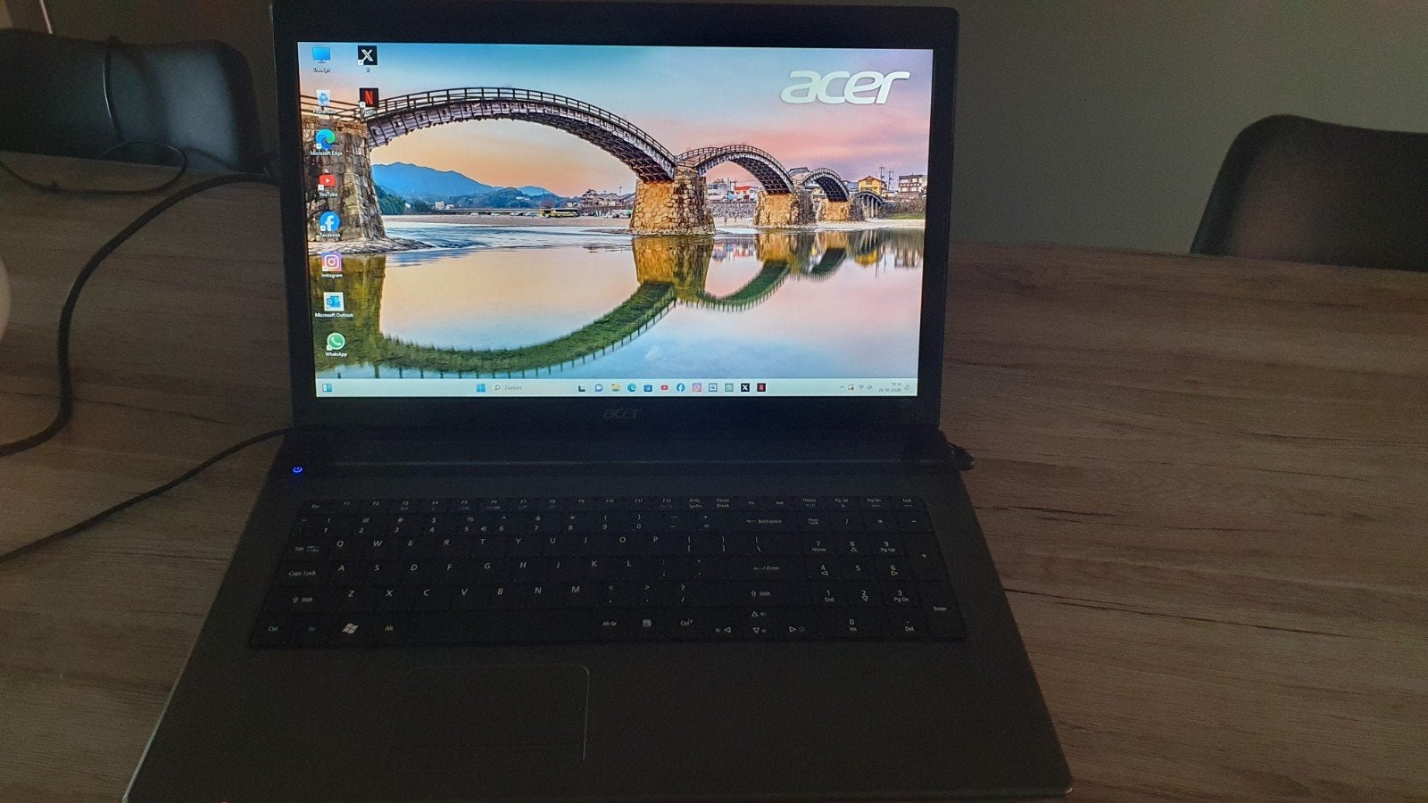 Laptop Acer Aspire 7750 – Zeer nette staat – SSD – 8 GB RAM, Computers en Software, Met videokaart, 2 tot 3 Ghz, Qwerty, 8 GB