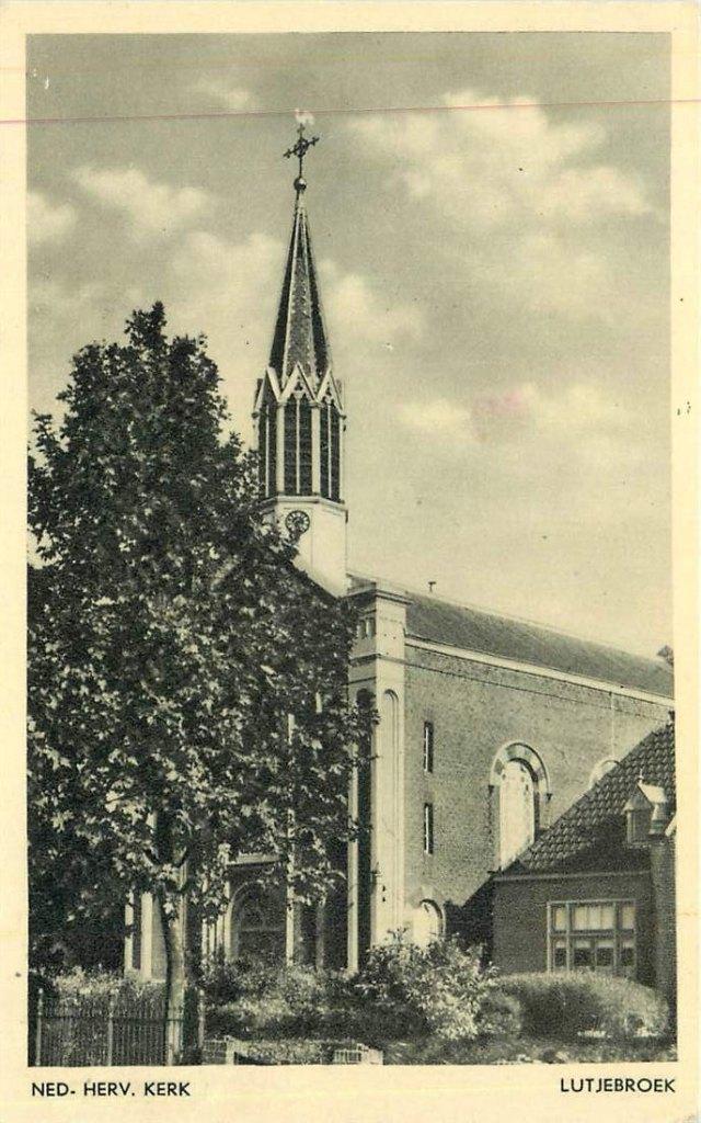 381-444-019 Lutjebroek Kerk, Verzamelen, Verzenden, Voor 1920, Noord-Holland