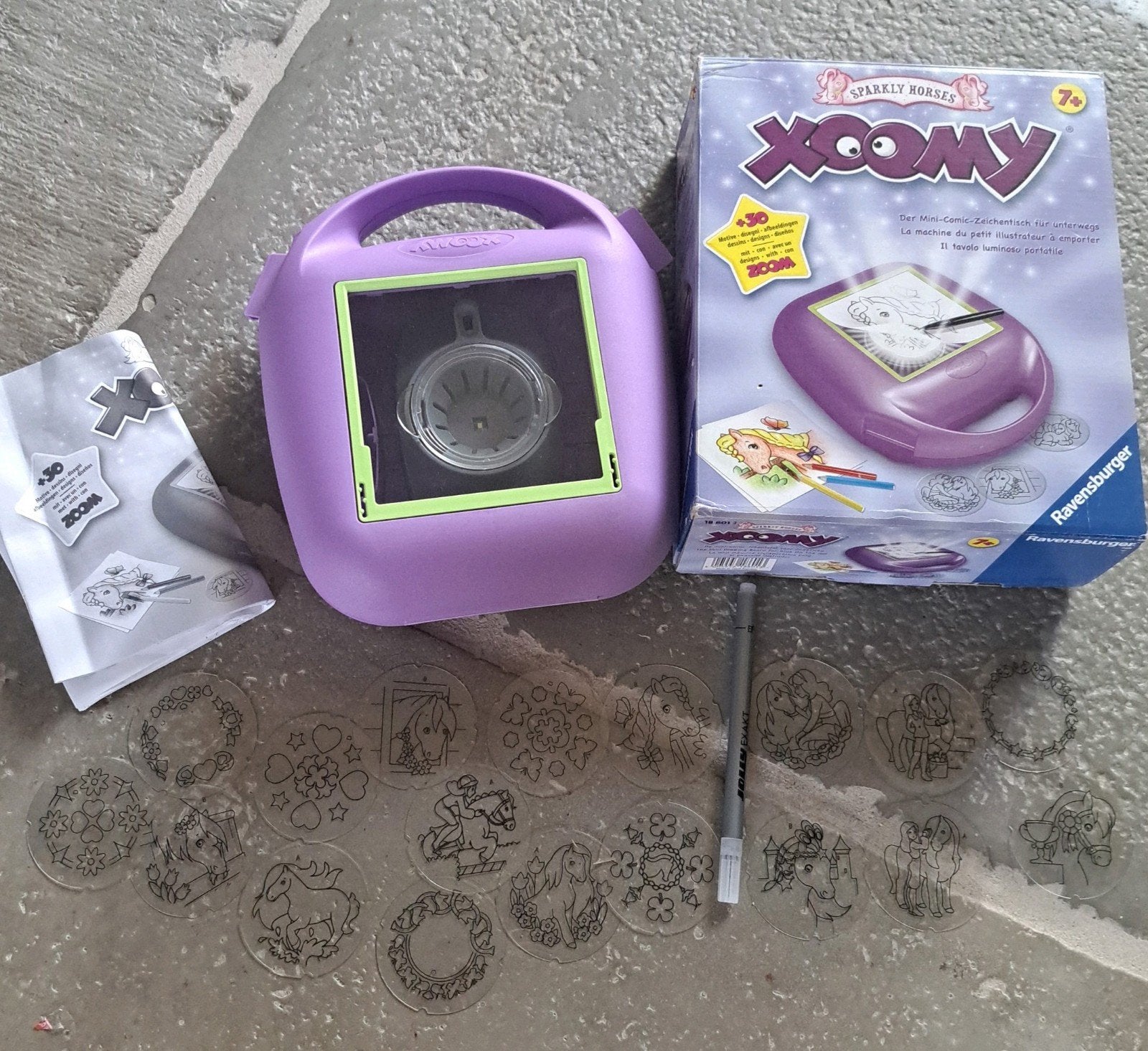 Xoomy tekenset paarden, Ophalen of Verzenden, Gebruikt, Knutselen, Met licht