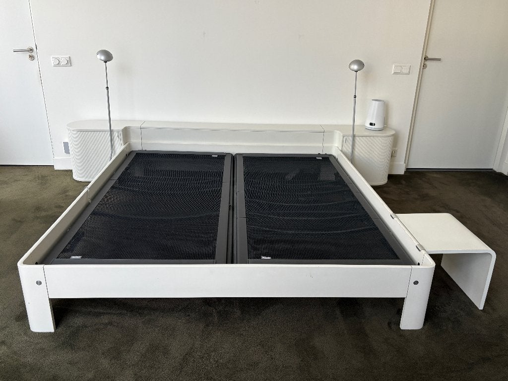 Auping Auronde 1000 wit 180x200 full option !, Ophalen, Wit, Tweepersoons, 180 cm