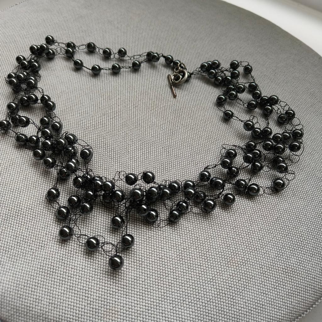 Ketting Hematiet, Ophalen of Verzenden, Zo goed als nieuw, Zwart