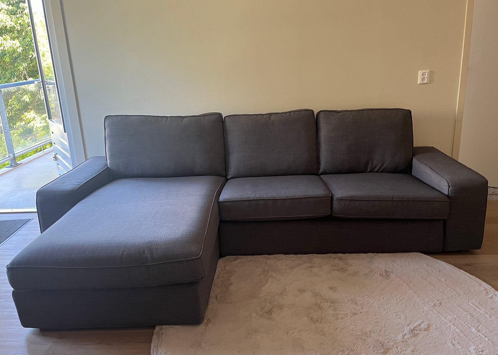 Ikea KIVIK bank - Gunnared middengrijs, Huis en Inrichting, Ophalen, Gebruikt, Stof