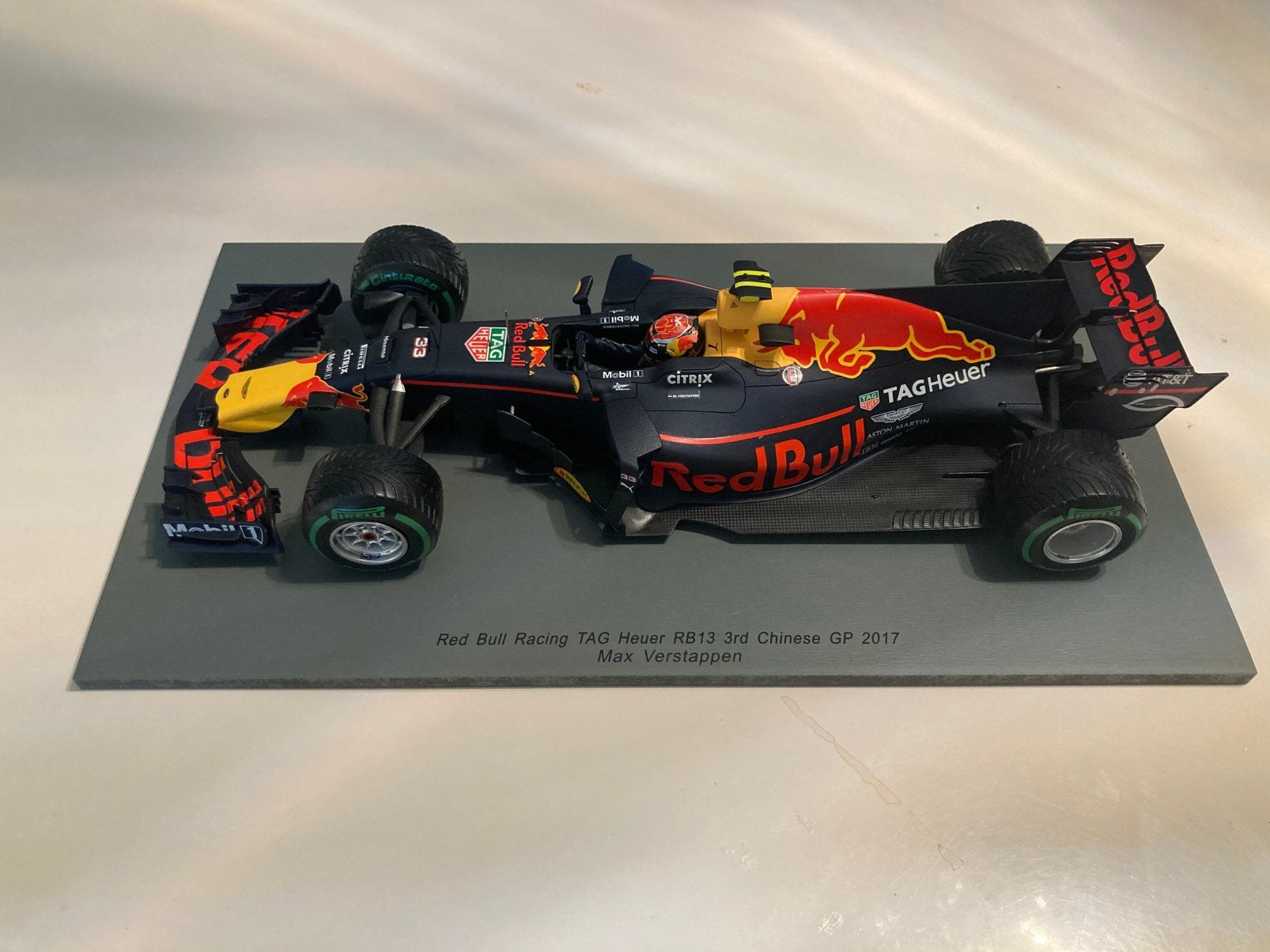 Max Verstappen rb13 3rd chinese gp 2017 1/18 spark, Ophalen of Verzenden, Nieuw, Formule 1
