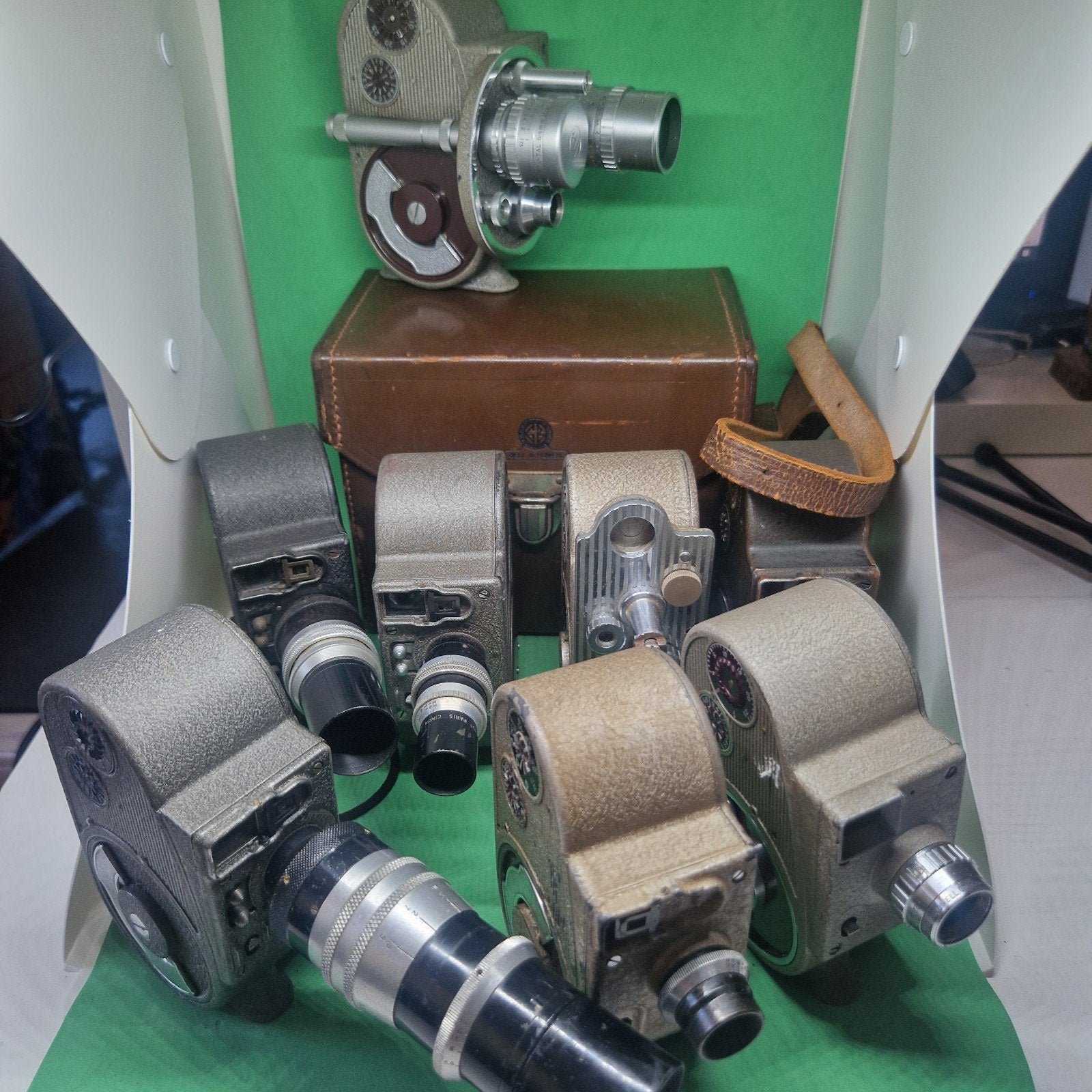 8x 8mm en turret bell howell camera met lenzen, Ophalen of Verzenden, 8mm