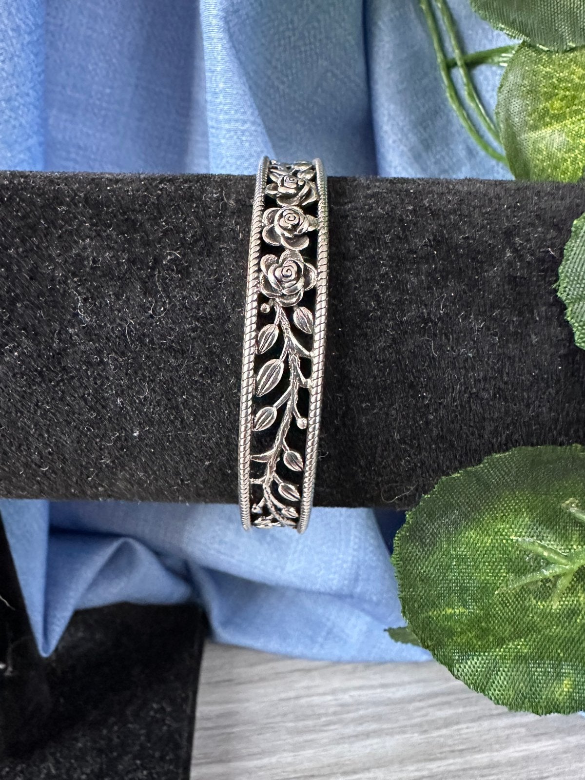 Verzilverde open manchet armband vintage mode, Ophalen of Verzenden, Nieuw, Zilver, Overige materialen