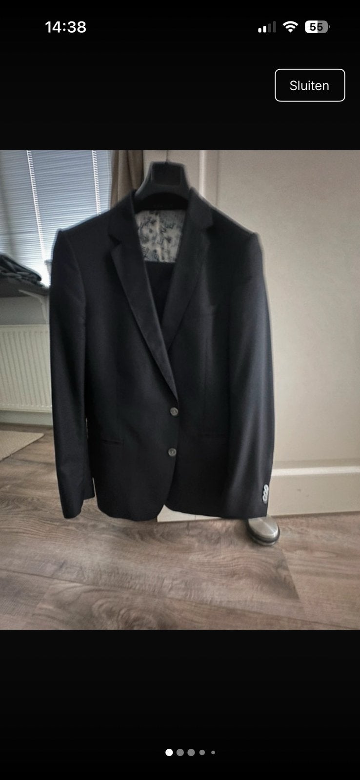 Suit society, Kleding | Heren, Kostuums en Colberts, Ophalen of Verzenden, Zo goed als nieuw, Maat 52/54 (L), Blauw