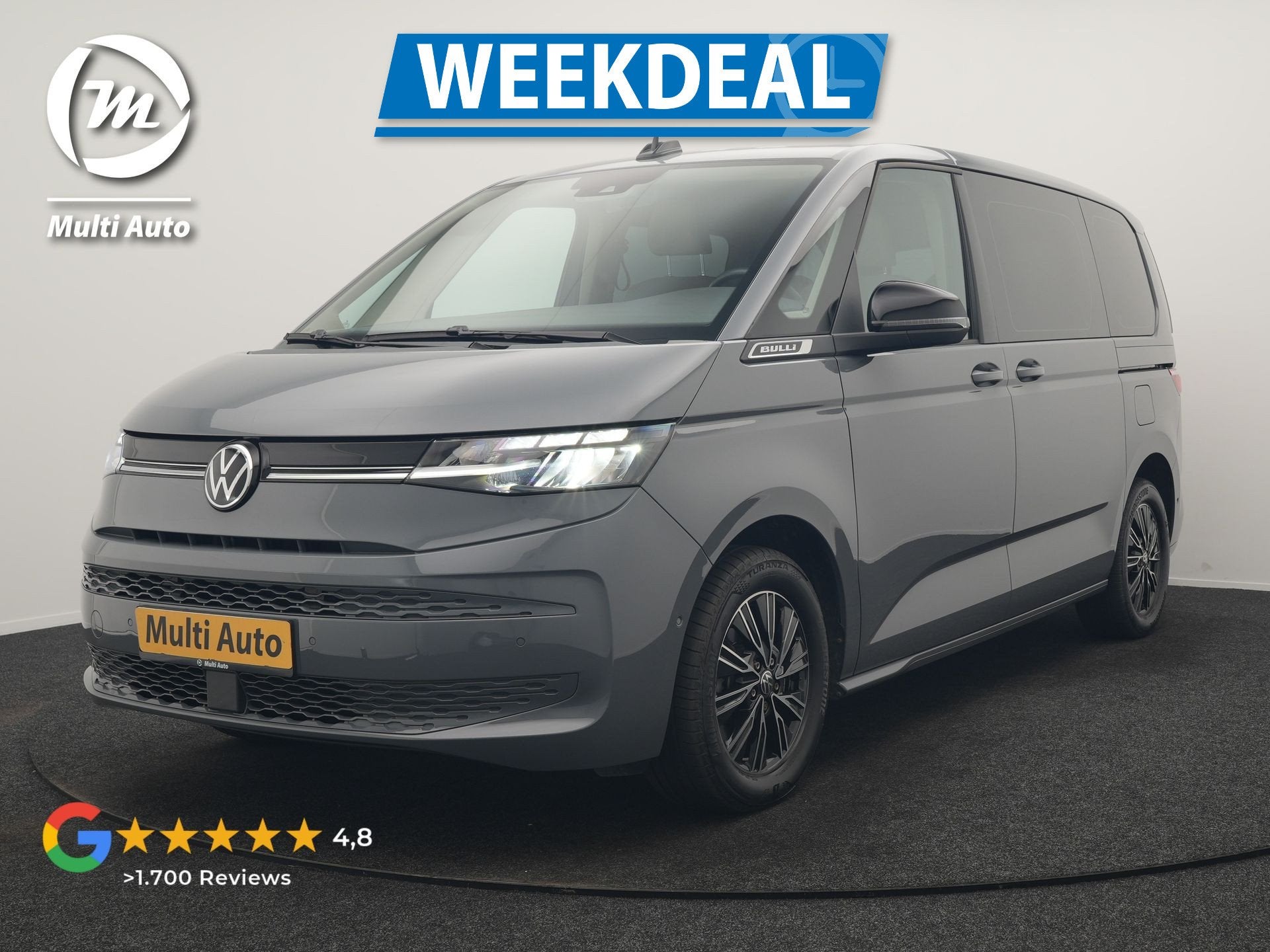 Volkswagen Multivan 1.4 eHybrid Bulli 7 Zits PHEV 218pk Deal, Auto's, Dealer onderhouden, Stof, Gebruikt, 7 stoelen