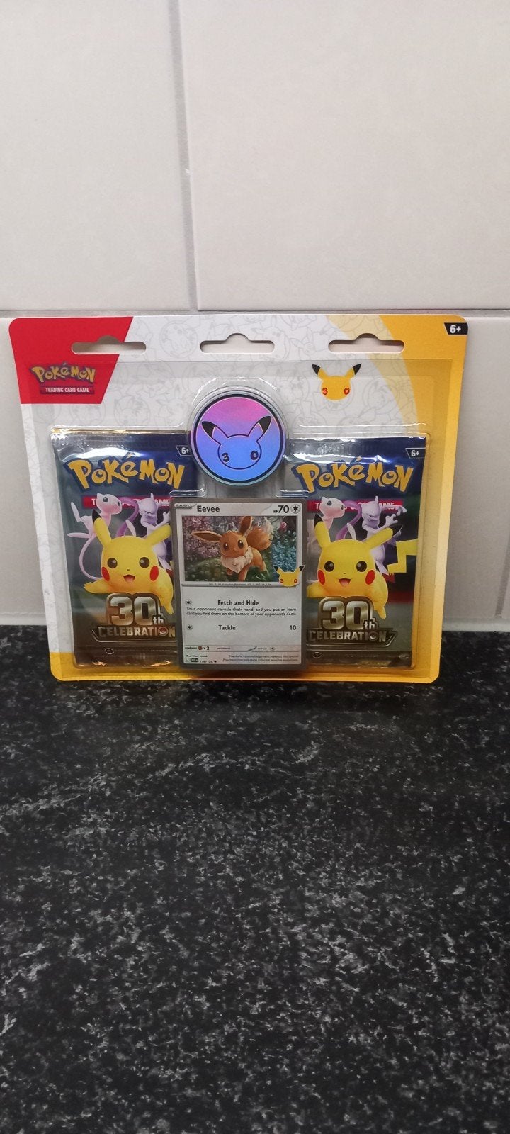 pokemon 30th year anniversary 2 pack blister mint conditie, Ophalen, Nieuw, Booster, Foil