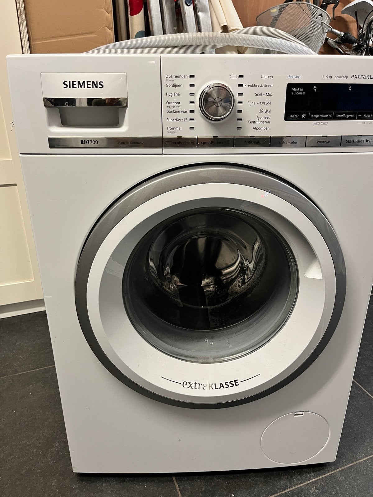 Siemens IQ700 WM16W592NL Wasmachine - 9kg, A+++, 1600 toeren, Ophalen, Gebruikt, 8 tot 10 kg, 1600 toeren of meer