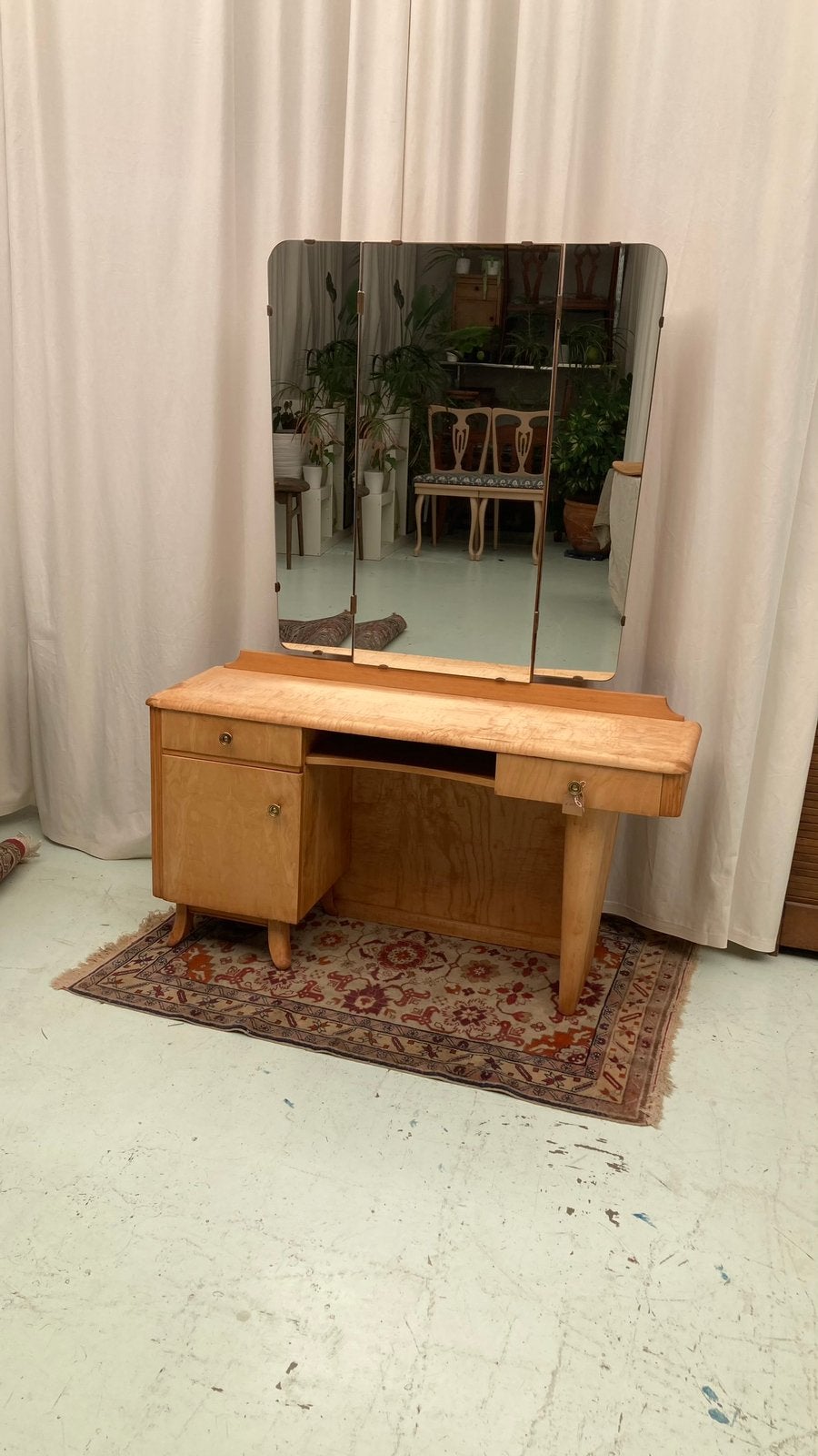Mid-cebtury art deco kaptafel, Ophalen, Zo goed als nieuw, 50 tot 100 cm, Minder dan 100 cm