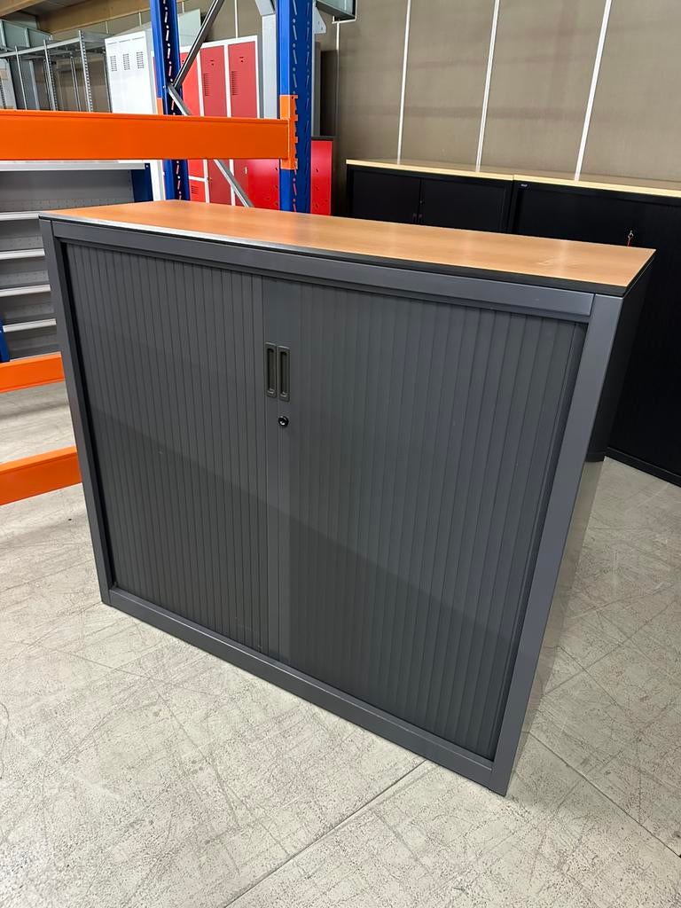 7 x nette roldeurkast l archiefkast l antraciet l, Ophalen of Verzenden, Zo goed als nieuw, 25 tot 50 cm, 100 tot 150 cm