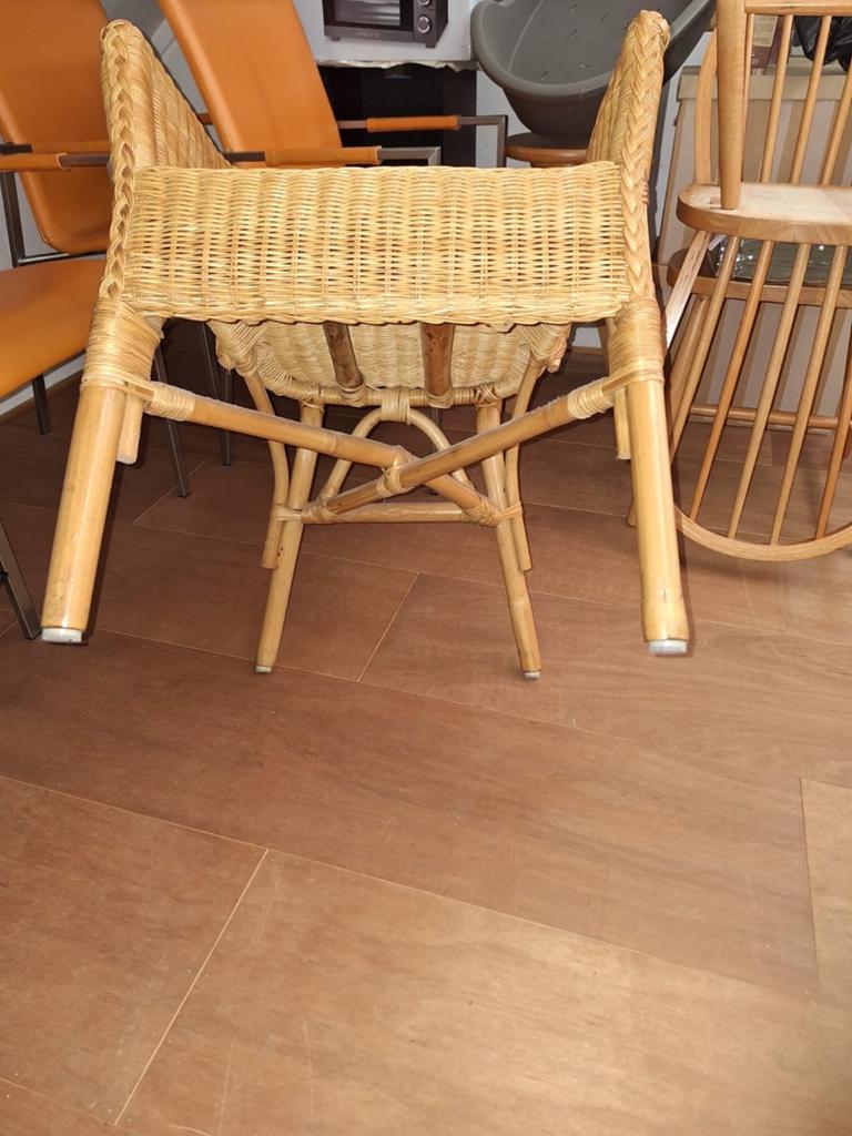 Rotan stoel met armleuningen, Ophalen, Gebruikt, Overige kleuren, Riet of Rotan