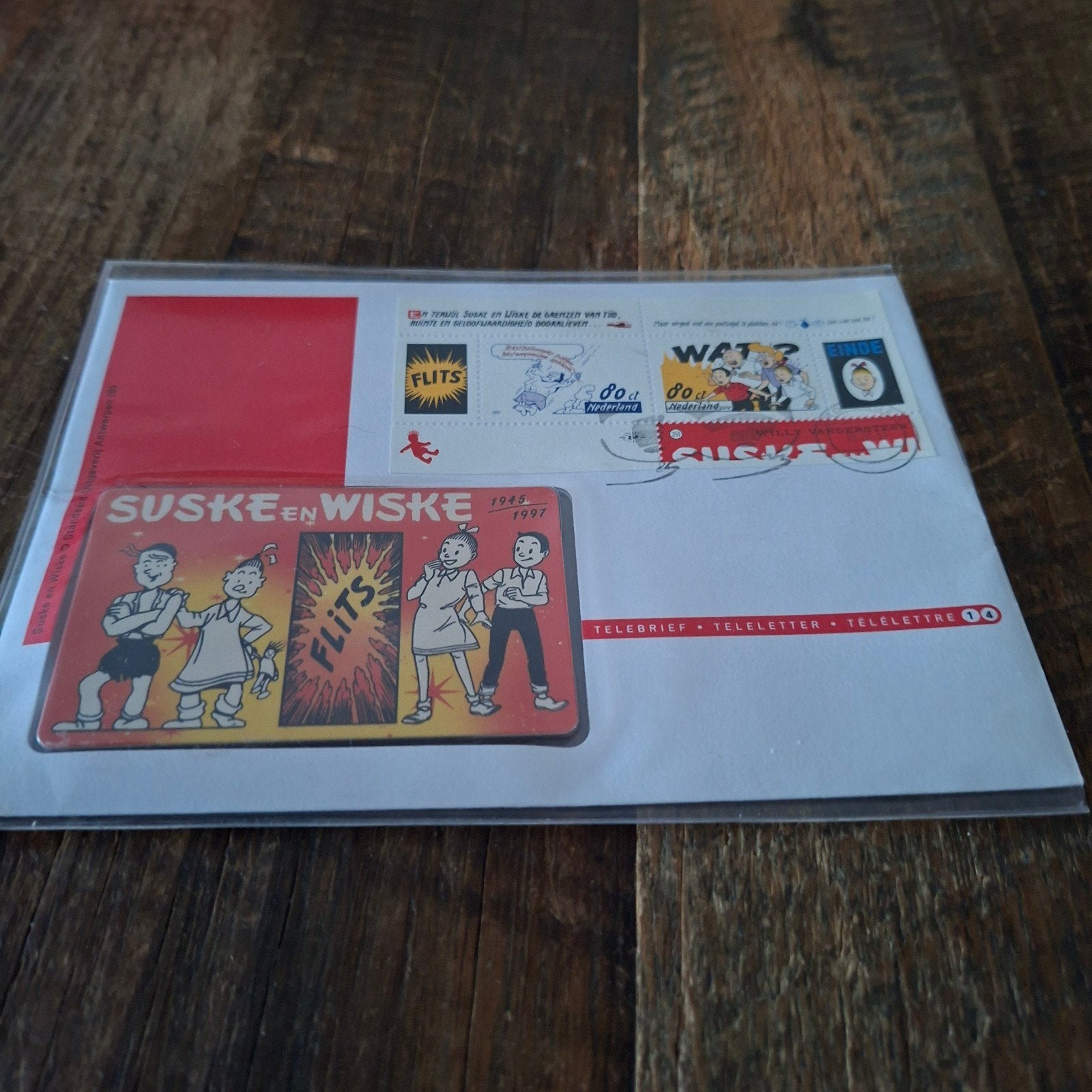 Suske en Wiske Telefoonkaart en Postzegels uit 1997, Ophalen of Verzenden