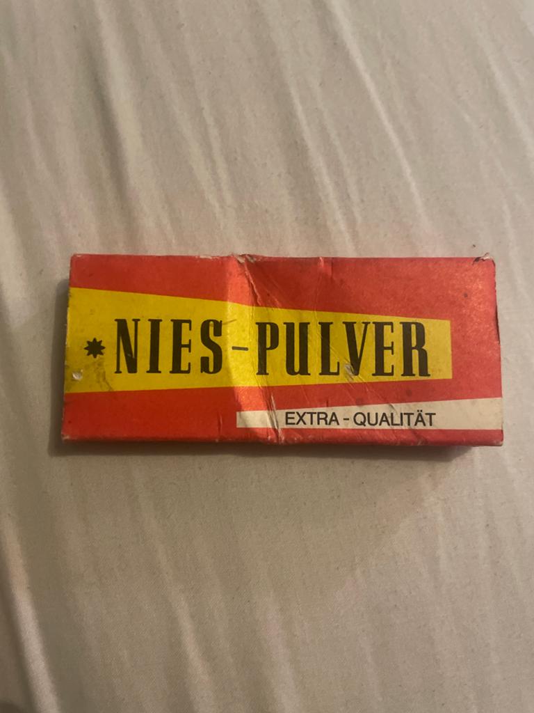 Vintage Nies-Pulver Extra-Qualität (Niespoeder), Ophalen of Verzenden, Gebruikt