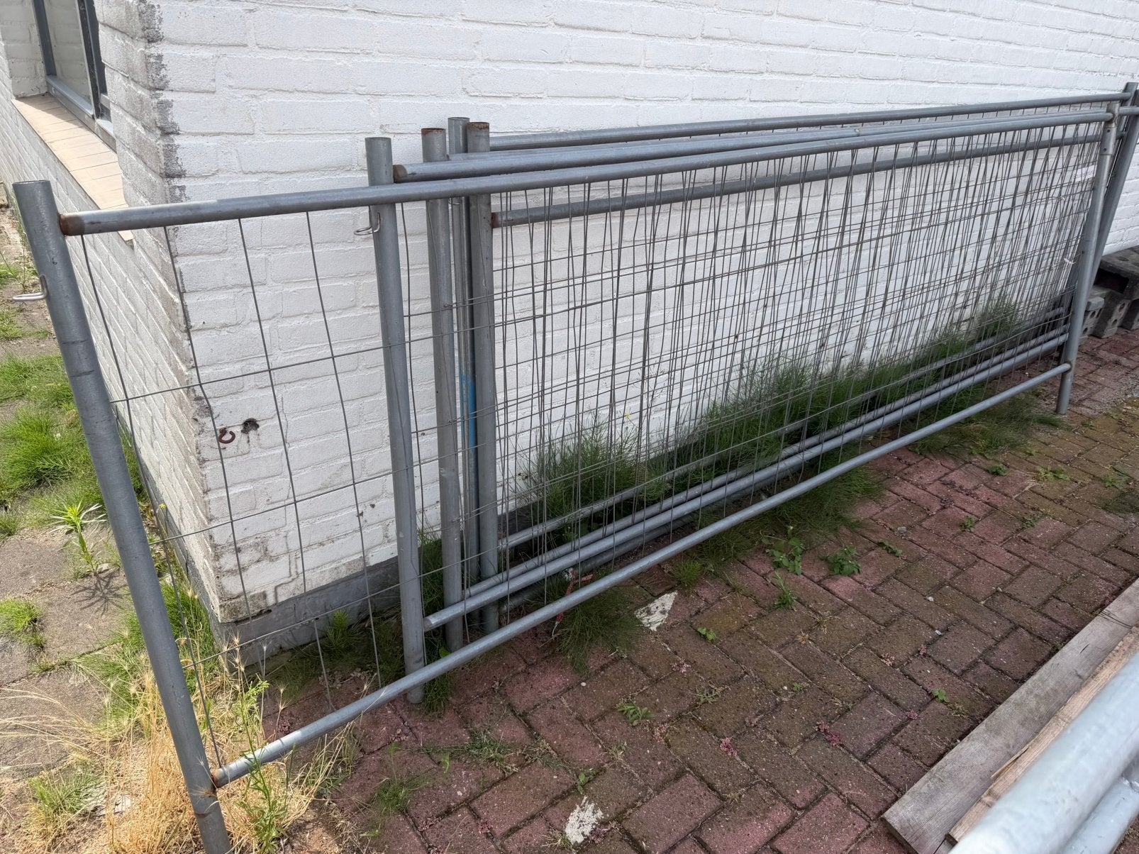 5 Lage bouwhekken met kunststof voeten, Ophalen of Verzenden, Zo goed als nieuw