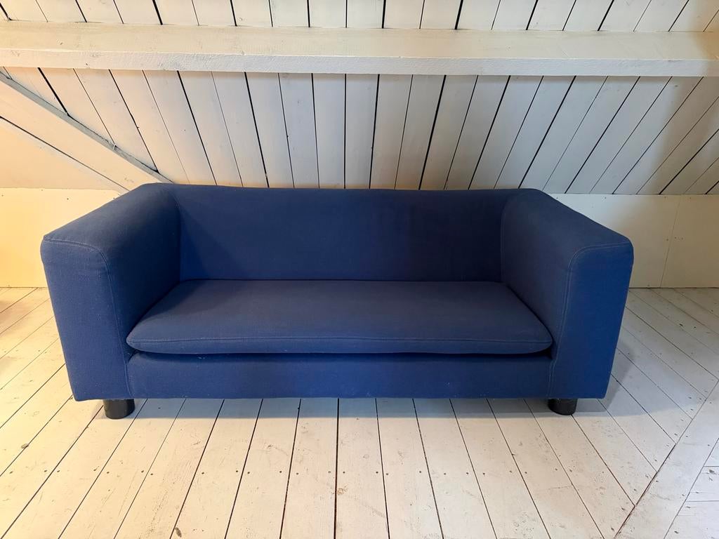 Tweezits bank Jencikova, donkerblauw, stoffen bekleding, Ophalen, Gebruikt, Straj, design, 150 tot 200 cm