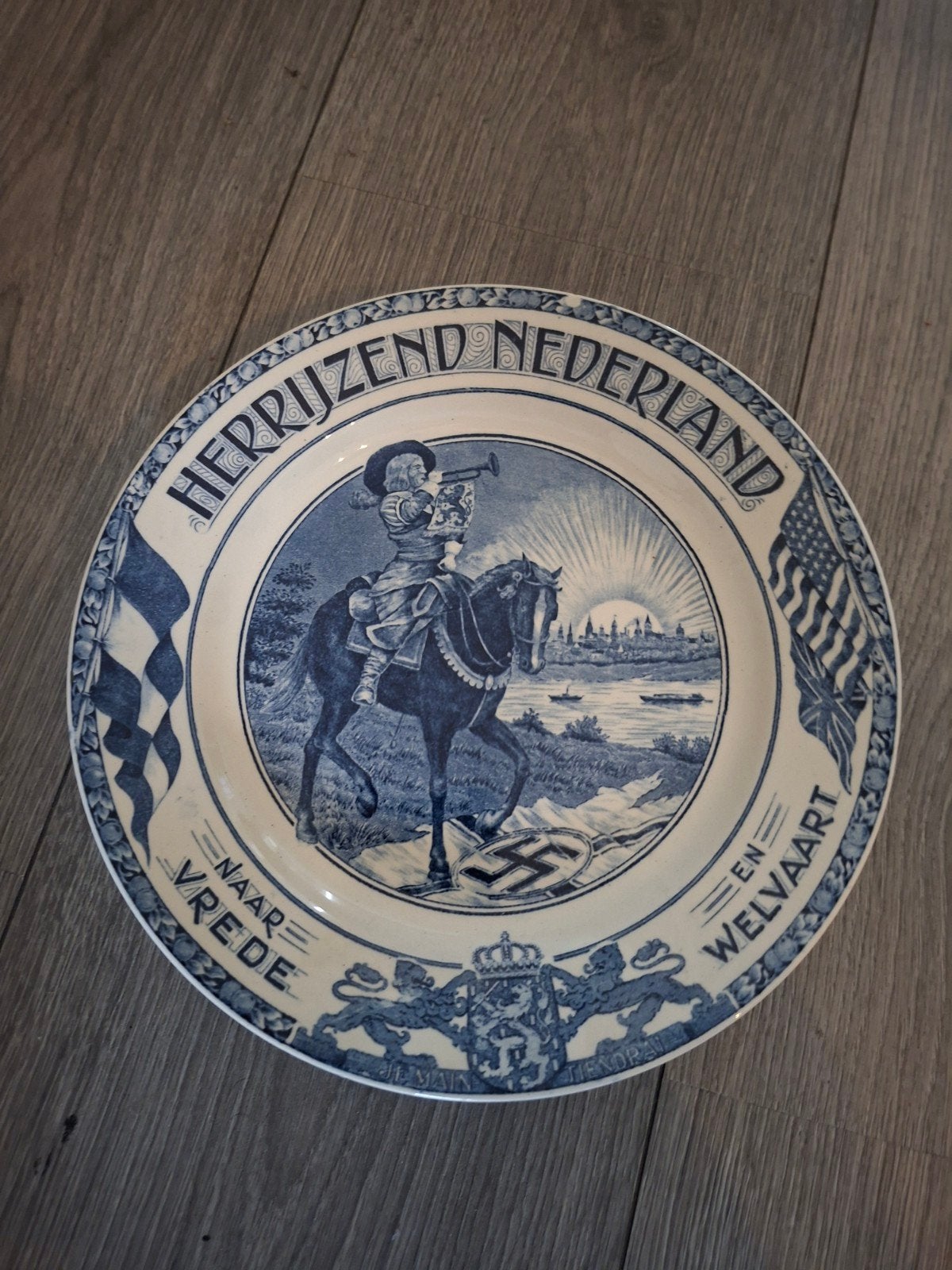 Herijzend Nederland wandbord, Antiek en Kunst, Ophalen of Verzenden