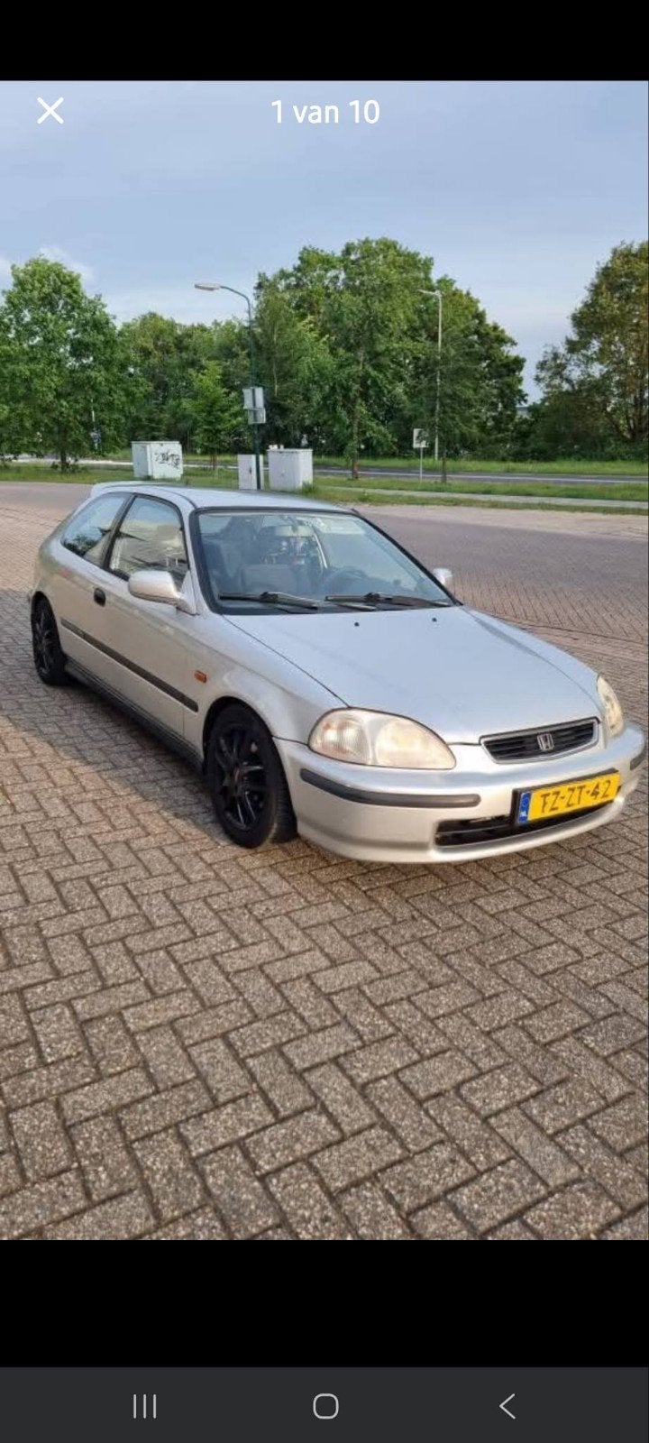 Honda Civic 1.5 I Vtec-e AUT 1998 Grijs, 1493 cc, 40 €/maand, 4 cilinders, Origineel Nederlands