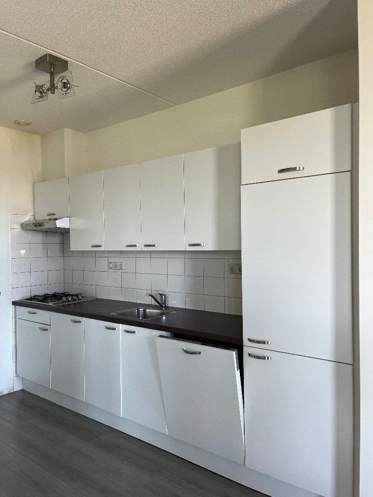 Keuken met apparatuur, Huis en Inrichting, Ophalen, Gebruikt, Wit, Enkelwandige keuken
