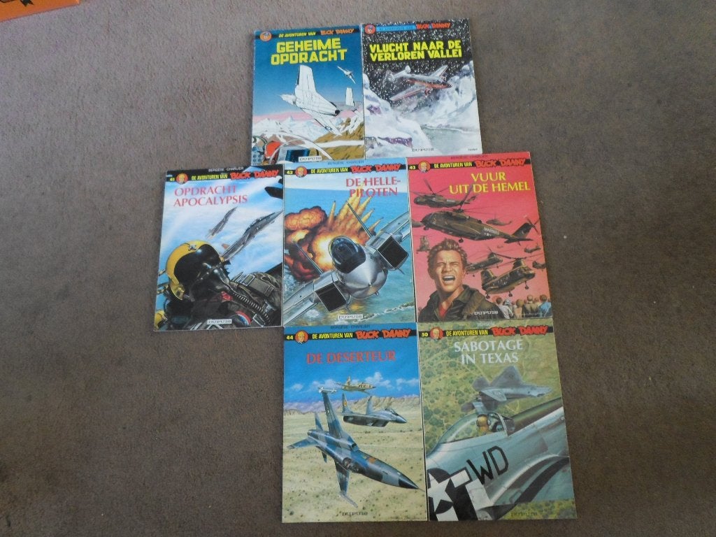 Buck   Danny.      7    voor    7   euro., Meerdere stripboeken, Ophalen of Verzenden, Gelezen
