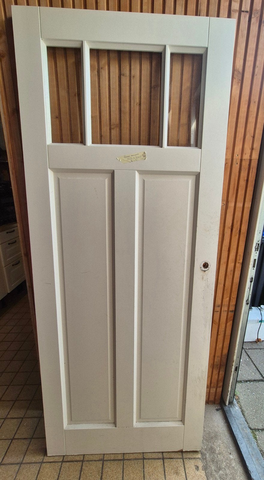 Skantrae binnendeuren met facetglas, Ophalen, Gebruikt, Binnendeur, 200 tot 215 cm