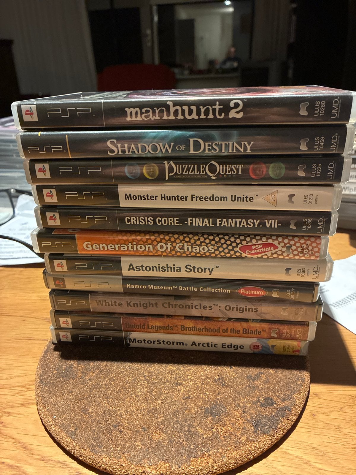 PSP Games Collectie: Final Fantasy Vll, Monster Hunter, Spelcomputers en Games, Online, Gebruikt, Vanaf 18 jaar, Overige genres
