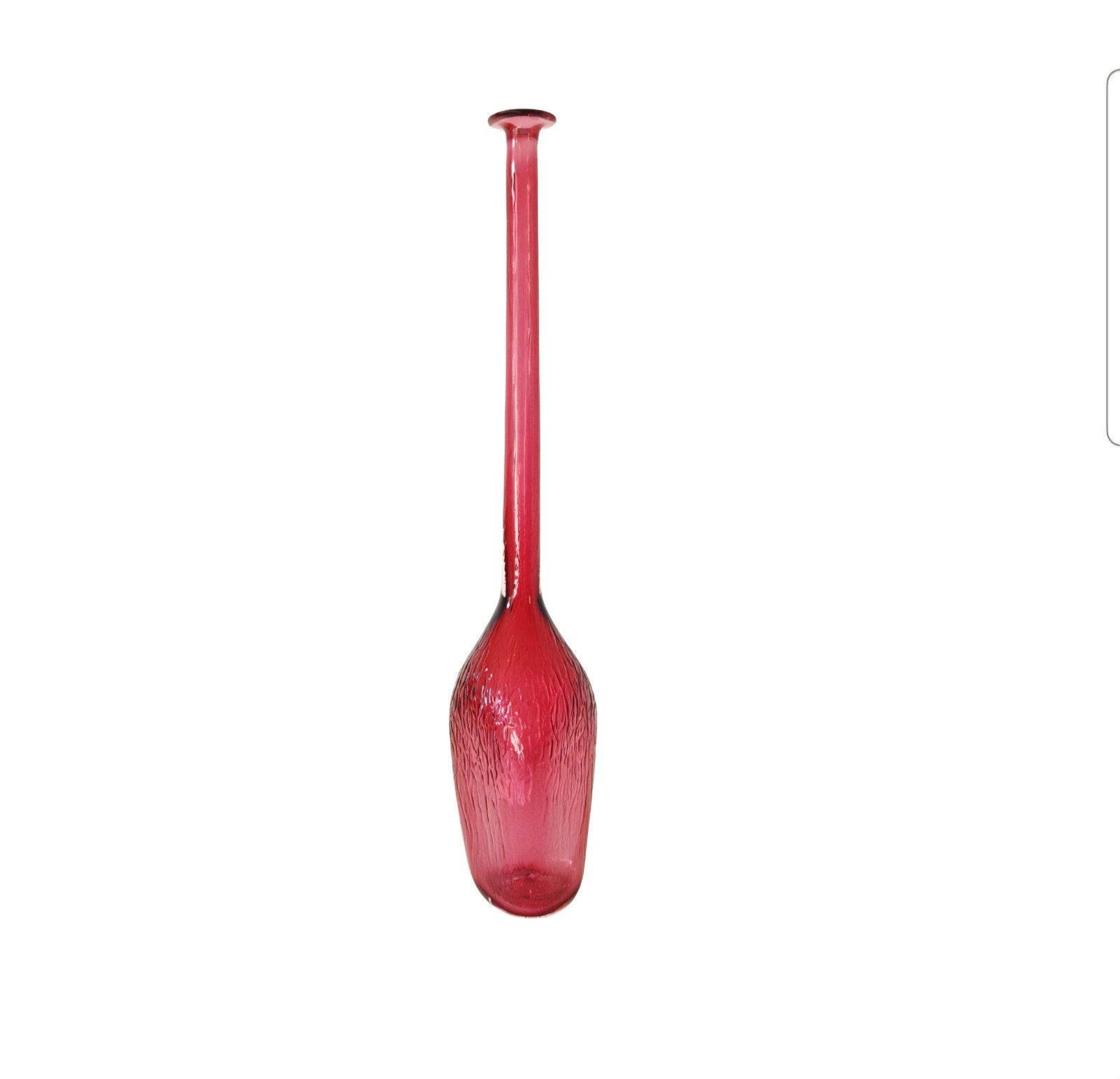 Empoli vintage fles vintage fles vaas roze vaas, Ophalen of Verzenden