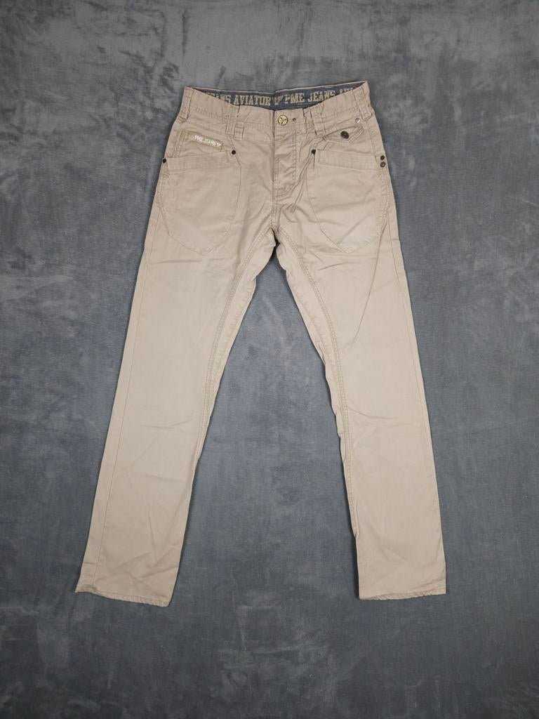 Pme Legend Broek Aviator W31 L34 Beige Jeans Pall Mall., Overige kleuren, ., W32 (confectie 46) of kleiner, Ophalen of Verzenden