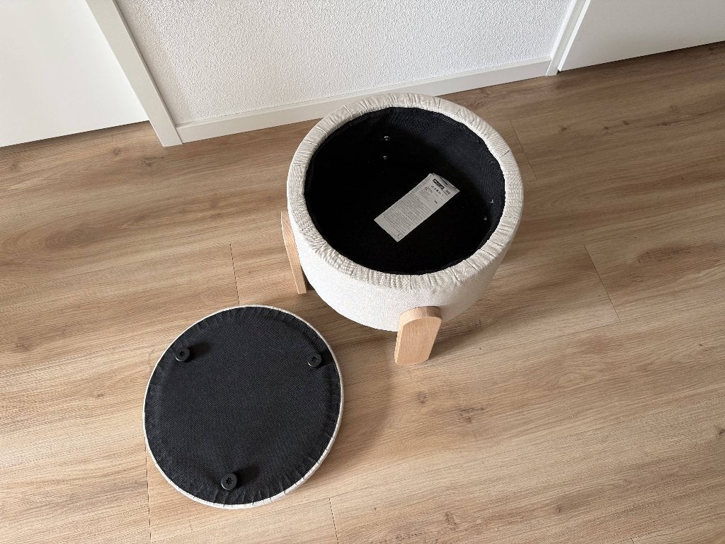 Pouf IKEA FÖRLUNDA, Ophalen, Overige materialen, Minder dan 50 cm, Rond