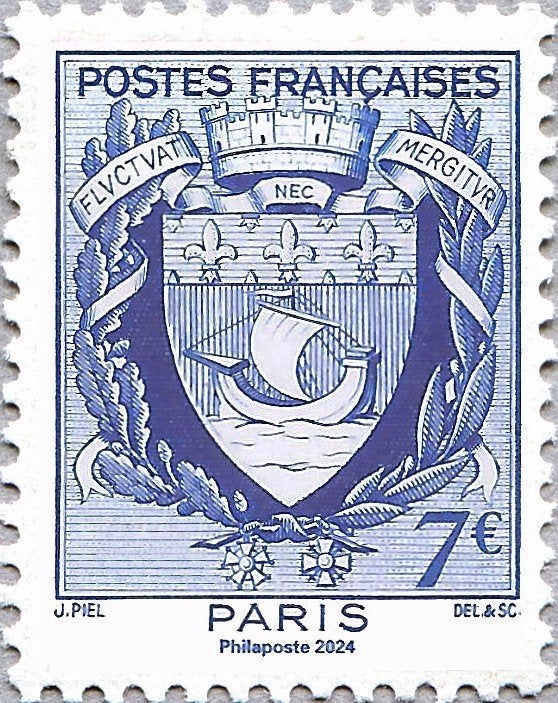 Jaar 2024 Yv 5790 Armoiries de Paris - Paris PHILEX 2024., Ophalen of Verzenden, Postfris
