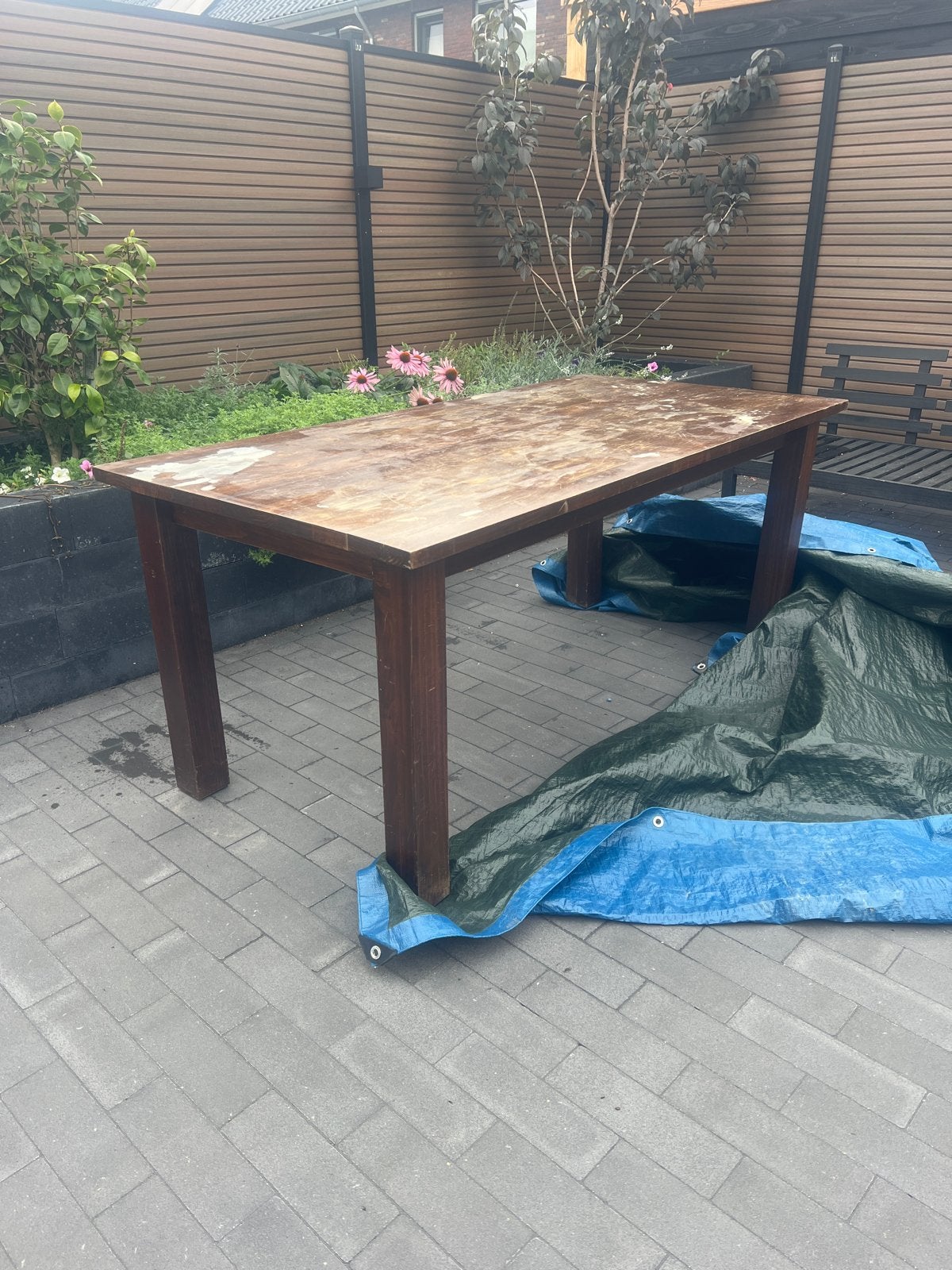 Eettafel 180x91x79 (lxbxh) - Opknapper, Ophalen, Gebruikt, 50 tot 100 cm, Vijf personen of meer