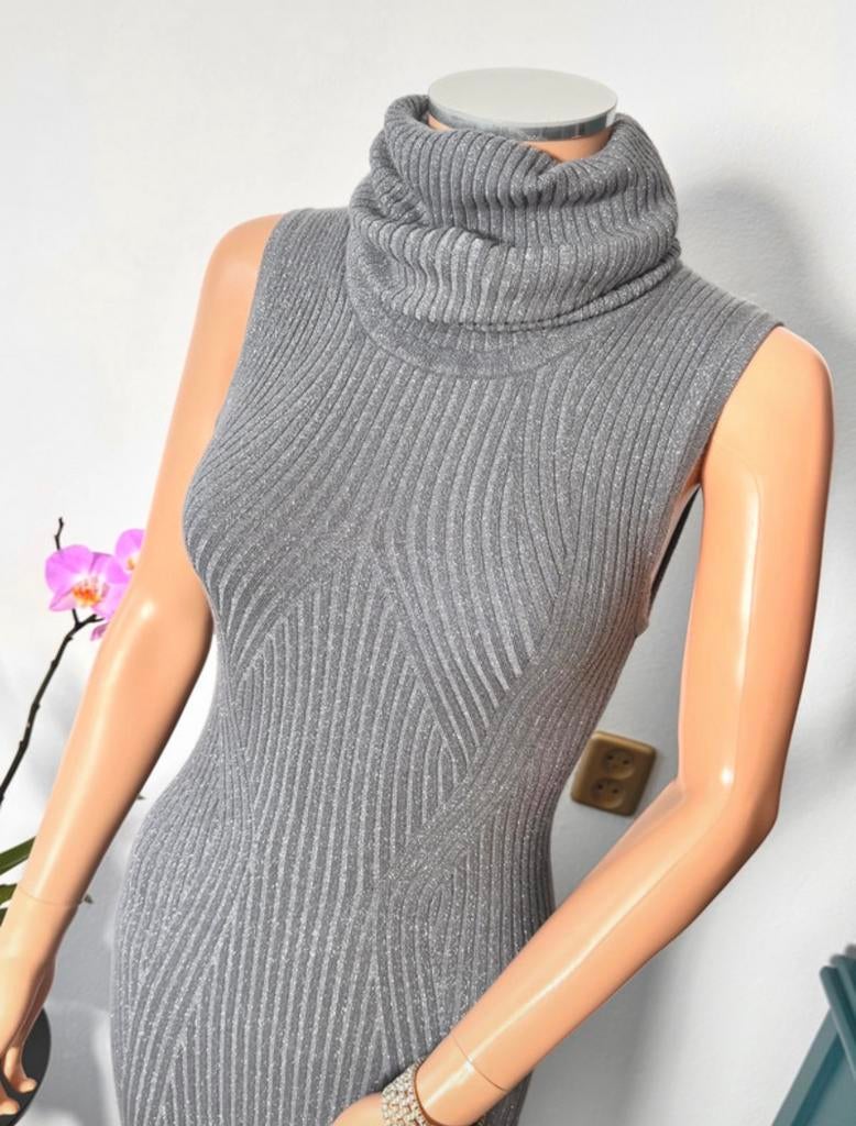 REINDERS katoenen jurkje met glitter maat M, Maat 38/40 (M), Ophalen of Verzenden, Zo goed als nieuw, Grijs