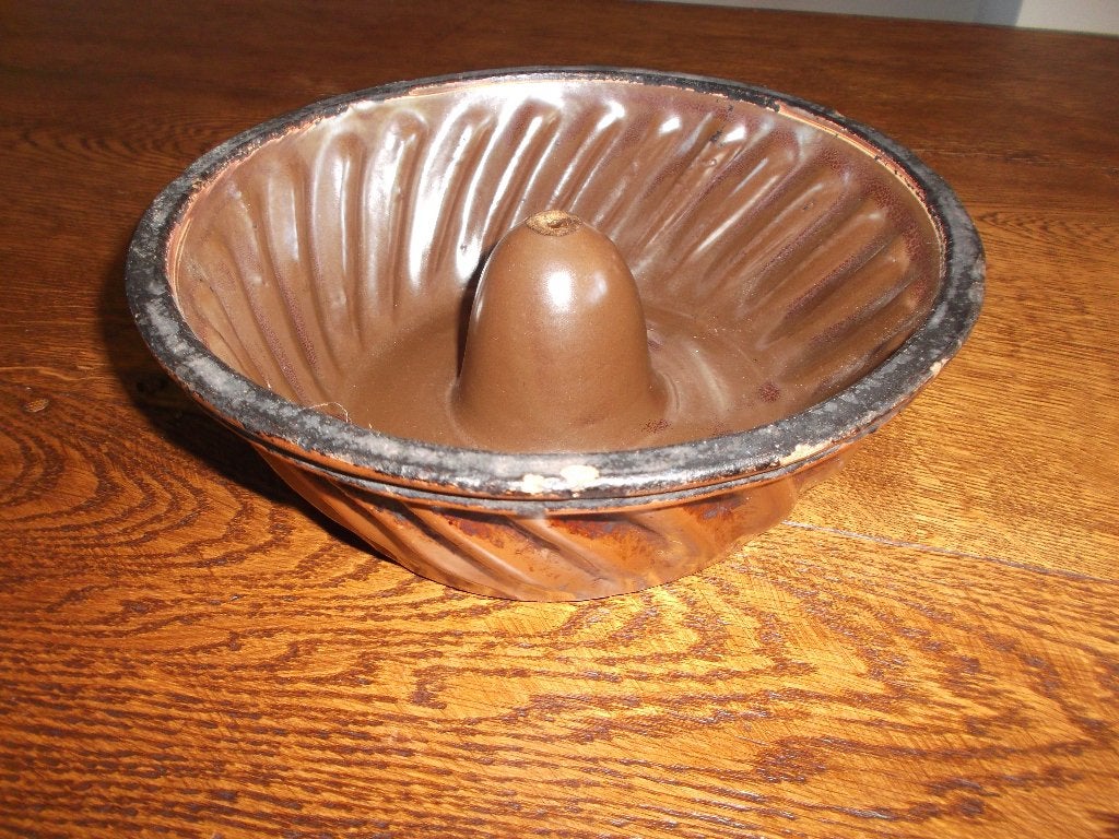 Franse bakvorm tulband brocante aardewerk, Antiek en Kunst, Ophalen