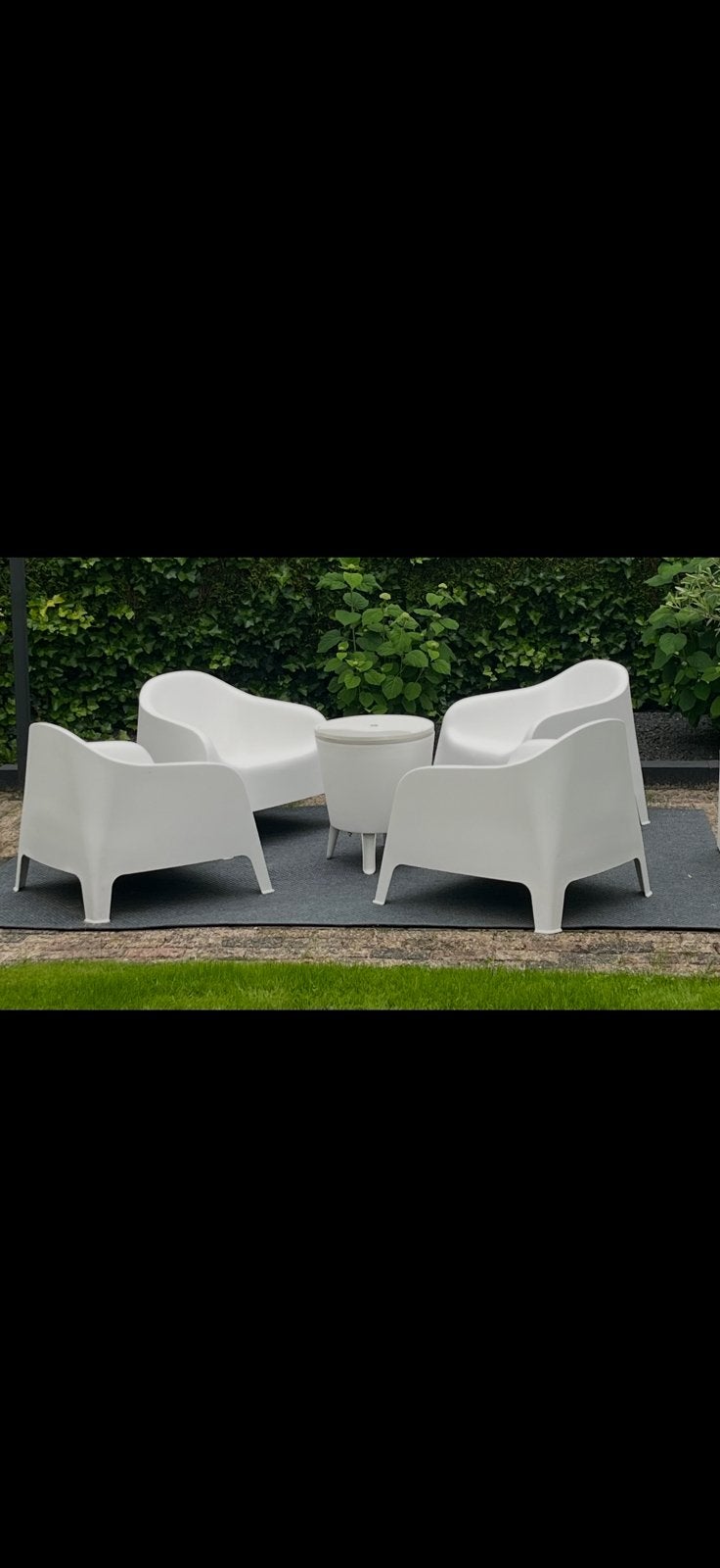 Skarpö ikea stoelen met tafel, Tuin en Terras, Ligbedden, Ophalen, Zo goed als nieuw, Wicker