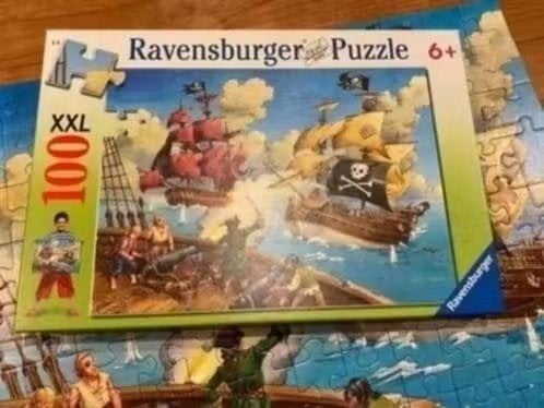 Ravensburger- piratenpuzzel ( 100 stukjes XXL), Ophalen of Verzenden, Meer dan 50 stukjes, Zo goed als nieuw, 6 jaar of ouder