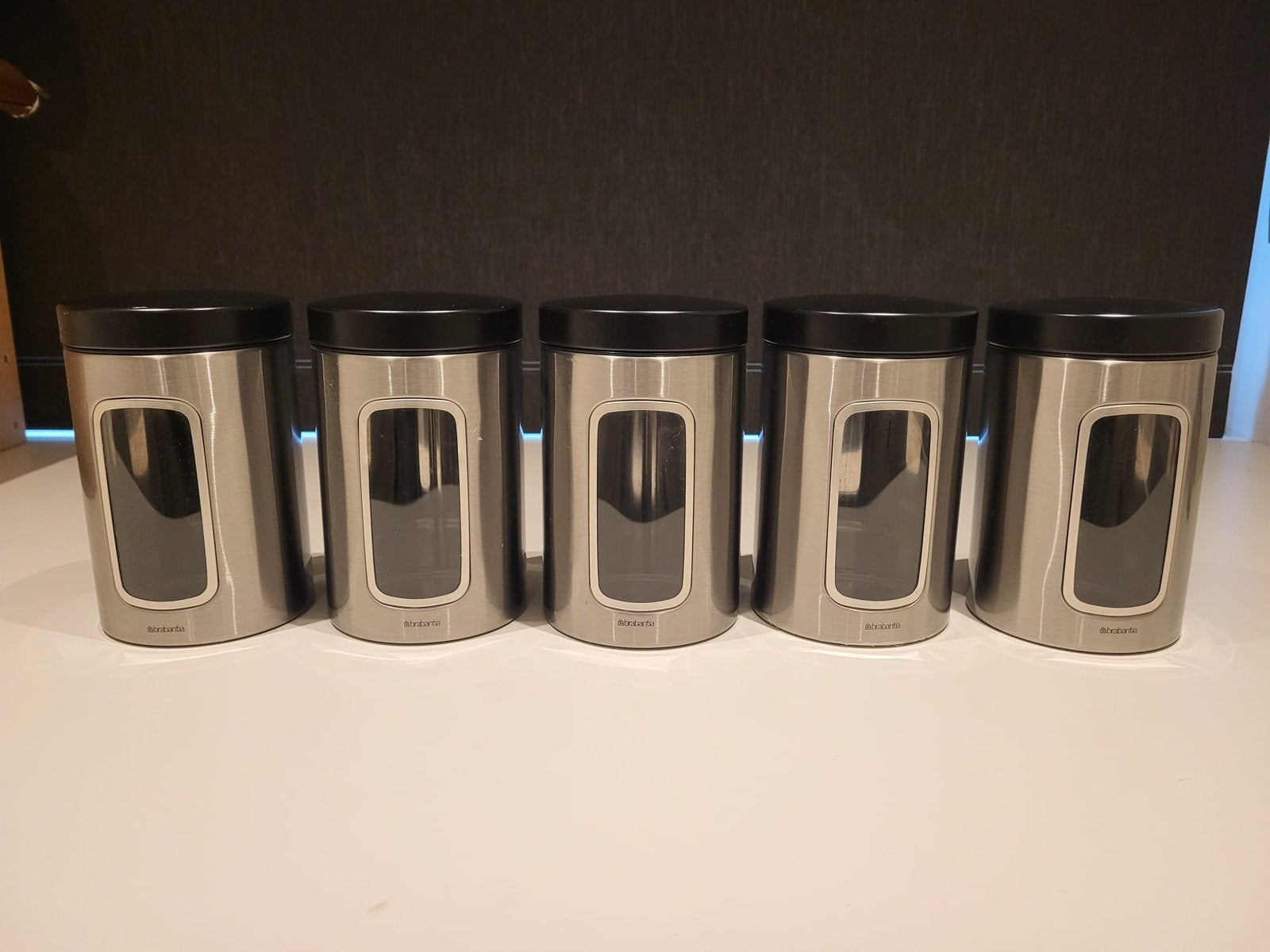 Brabantia voorraadbussen, Gebruikt, Ophalen of Verzenden, Voorraadpot, Metaal