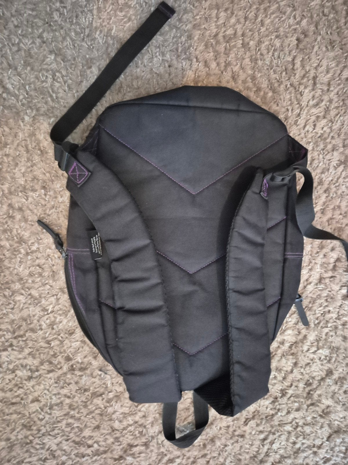 Fortnite Rugzak - Zwart met paarse details, Gebruikt, 25 tot 40 cm, 30 tot 45 cm, Ophalen