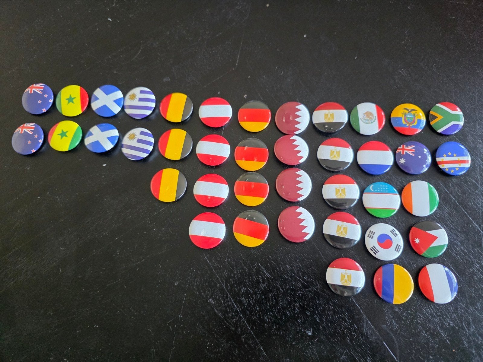 WK buttons dekamarkt zie beschrijving, Verzamelen, Speldjes, Pins en Buttons, Ophalen of Verzenden, Gebruikt, Stad of Land, Button
