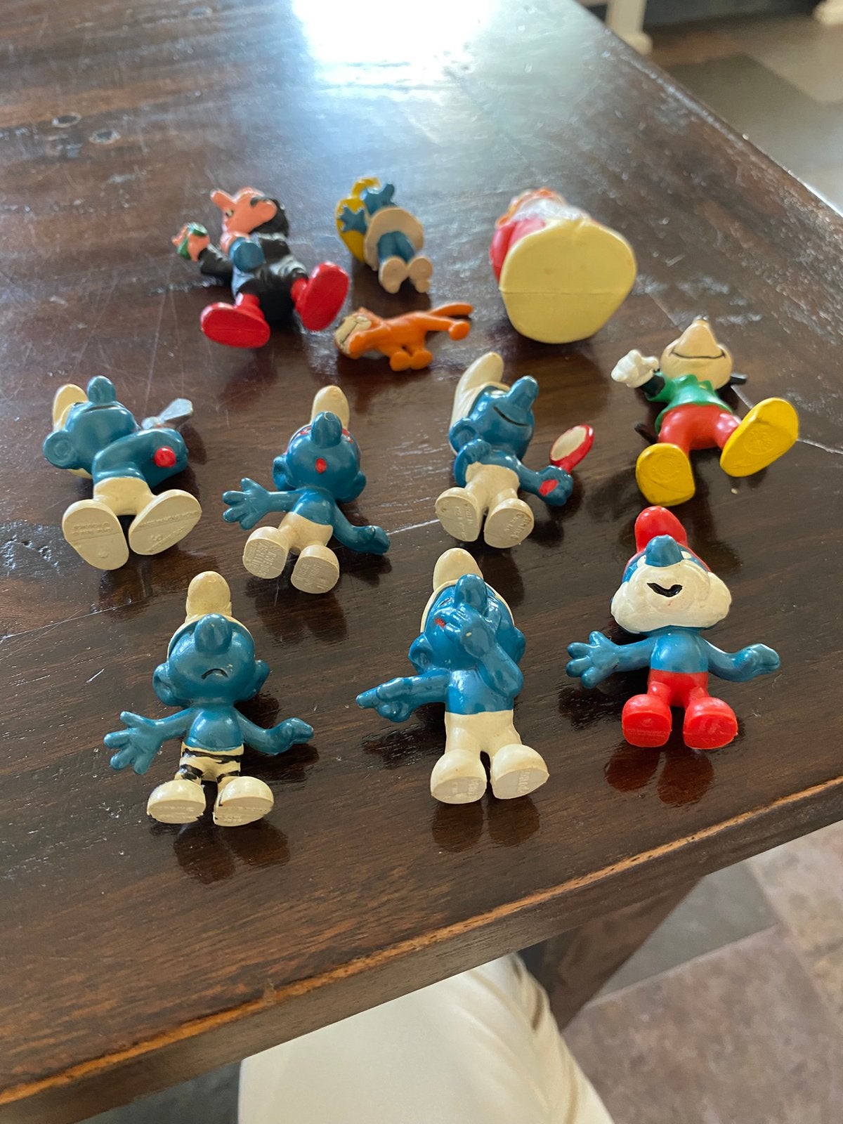 Leuke smurfen poppetjes + Gargamel+Azrael de poes, Ophalen of Verzenden, Gebruikt, Verschillende Smurfen