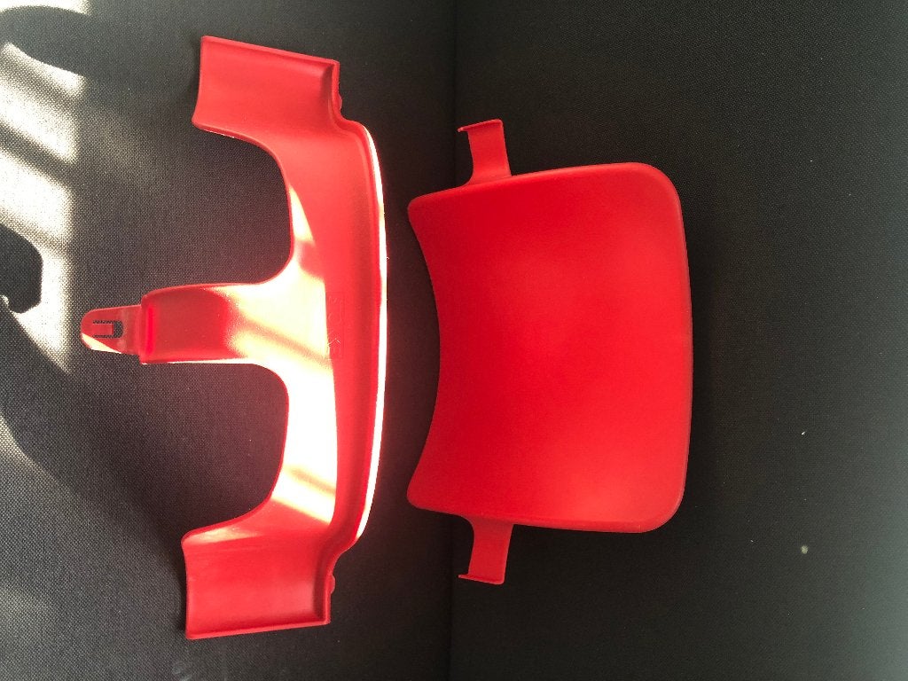 Stokke Kinderstoel hulpstukken rood, Ophalen of Verzenden, Zo goed als nieuw, Meegroeistoel, Stoelverkleiner