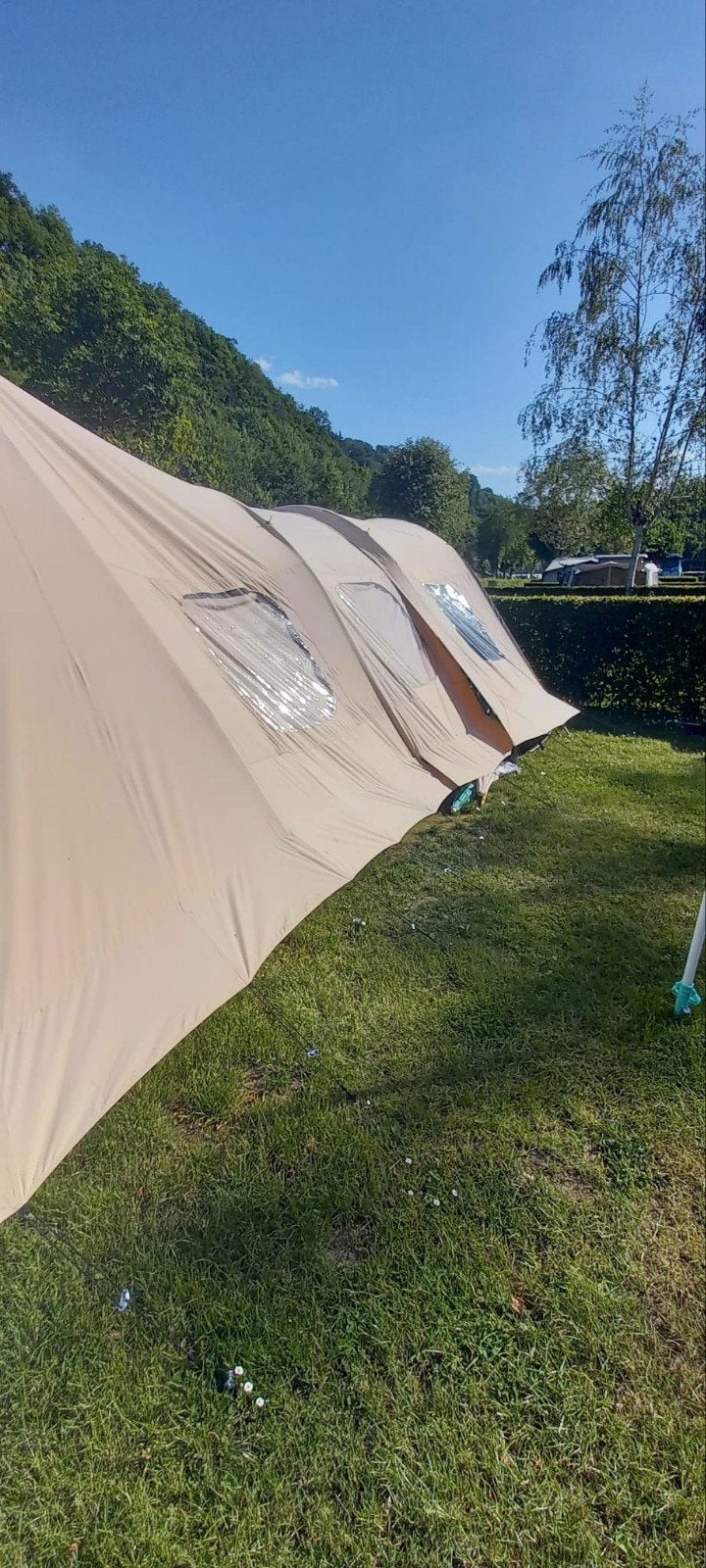 Campeertent 4 persoons, Ophalen