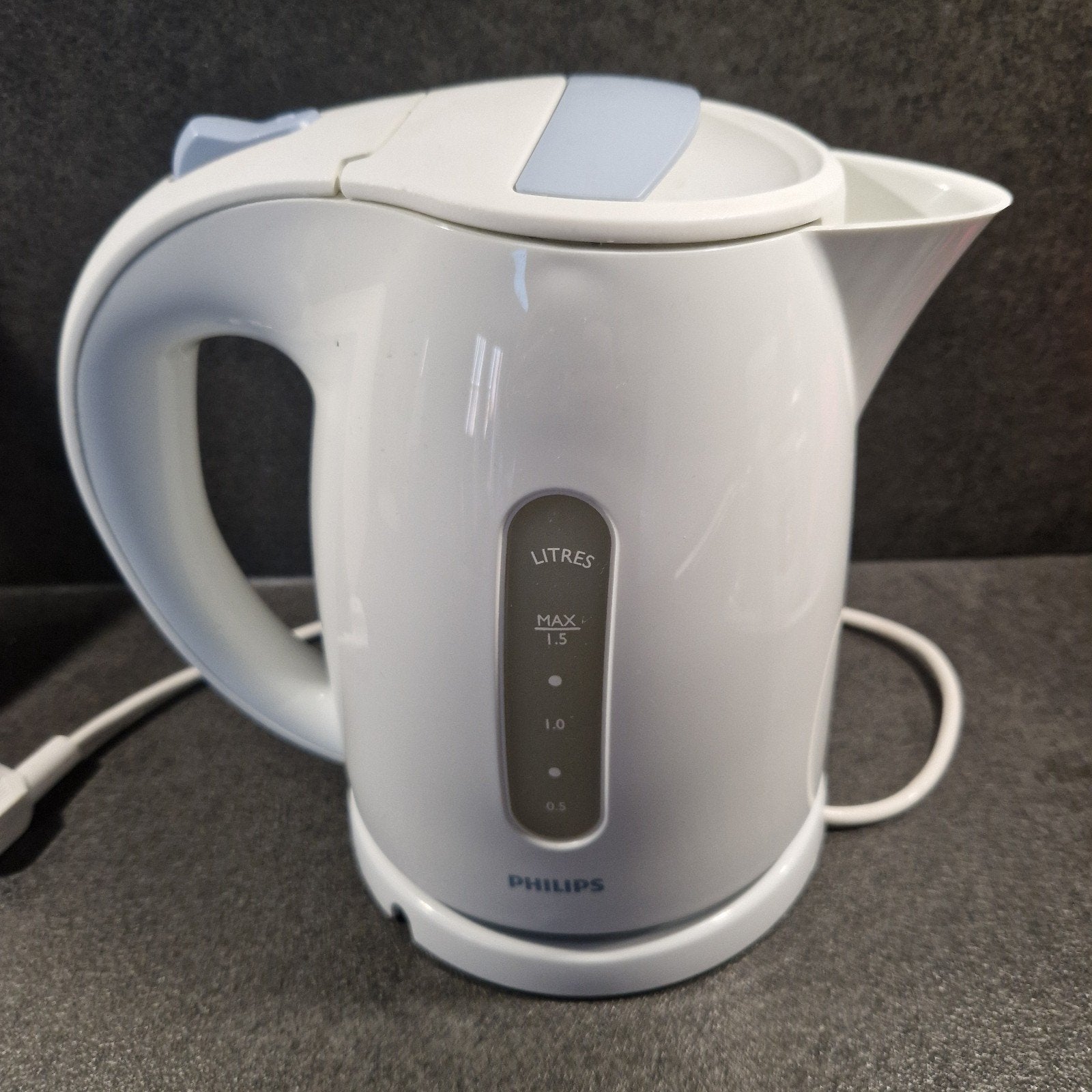 Philips Waterkoker - 1.5 Liter - Wit, 1 tot 2 liter, Ophalen of Verzenden, Zo goed als nieuw, Draadloos