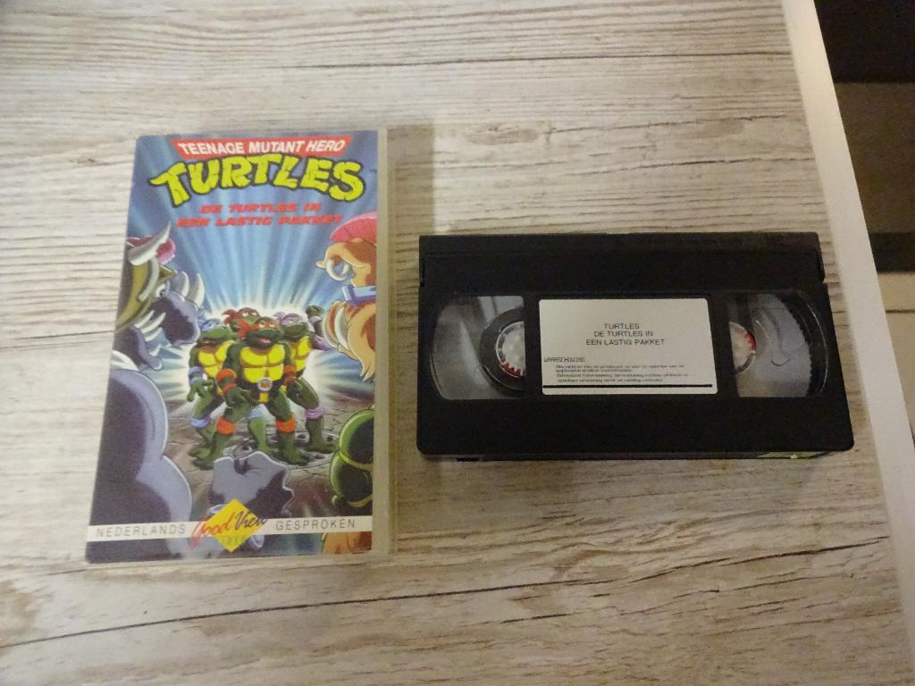 Vintage VHS video Teenage Mutant Ninja Turtles jaren 90, Cd's en Dvd's, VHS | Kinderen en Jeugd, Alle leeftijden, Ophalen of Verzenden