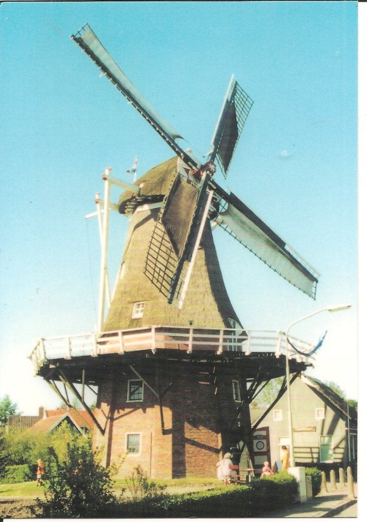 Ansichtkaart Korenmolen Germania Thesinge Groningen, Ophalen of Verzenden, 1980 tot heden, Gelopen, Groningen
