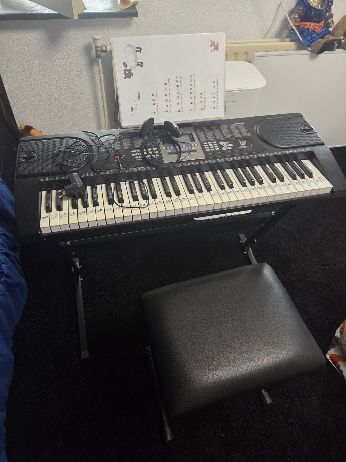Keyboard met standaard en krukje, Muziek en Instrumenten, Ophalen