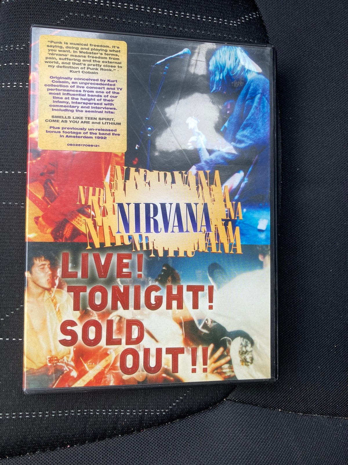 Nirvana - Live tonight sold out!, Alle leeftijden, Ophalen of Verzenden, Zo goed als nieuw