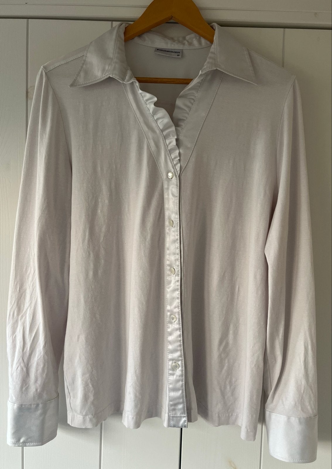 Sommermann Blouse Maat 48 - Zo goed als nieuw, Ophalen of Verzenden, Zo goed als nieuw, Maat 46/48 (XL) of groter, Wit